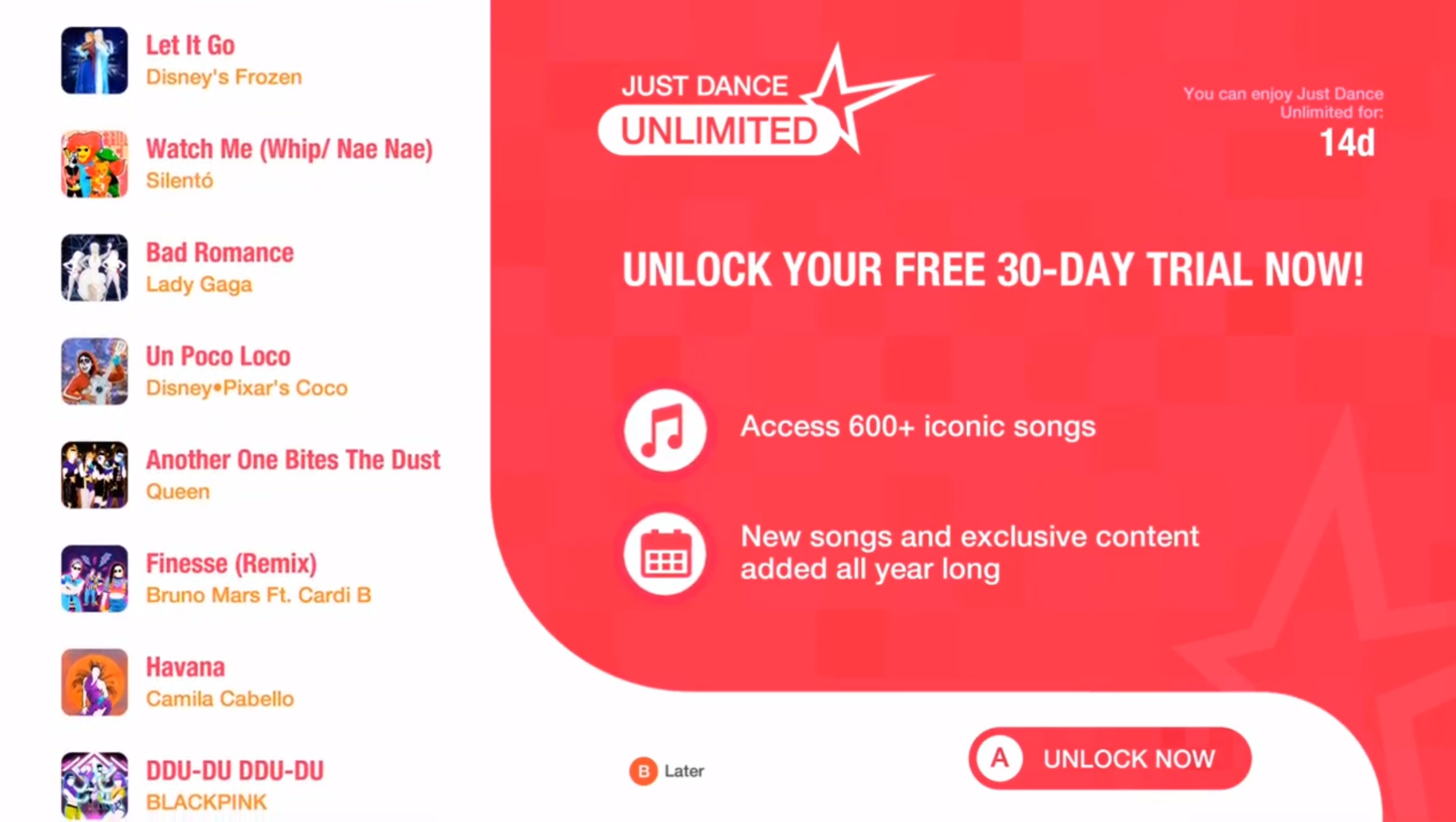 Just dance unlimited on best sale nintendo switch